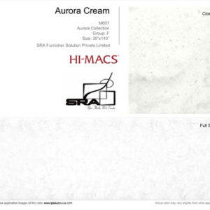 Aurora Cream M607 LG Himacs Sheet