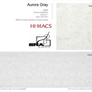 Aurora Gray M608 LG Himacs Sheet