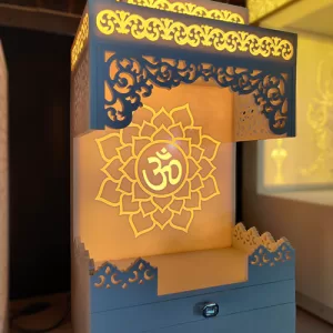 Small Mandir with Tray and Drawer