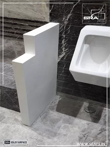 Solid Surface Urinal Divider