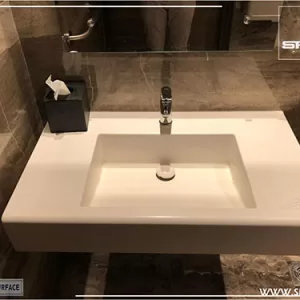 Corian Wall Mounted Bathroom Vanity