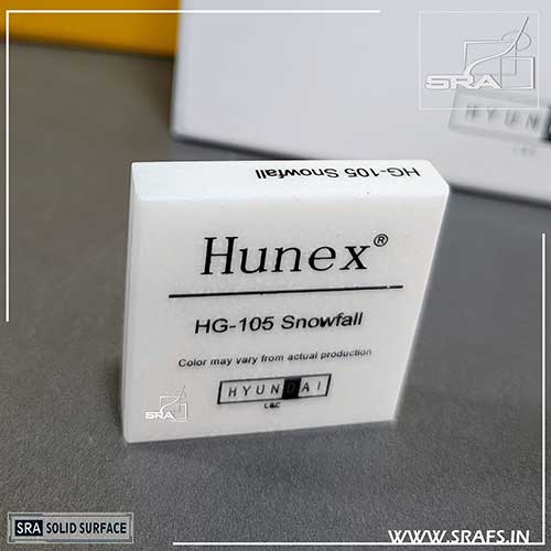 HG-105 Snowfall Hunex Solid Surface