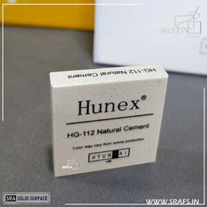 HG-112 Natural Cement Hunex Solid Surface