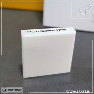 HP-201 Shimmer White Hunex Solid Surface