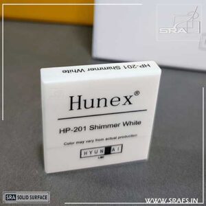 HP-201 Shimmer White Hunex Solid Surface