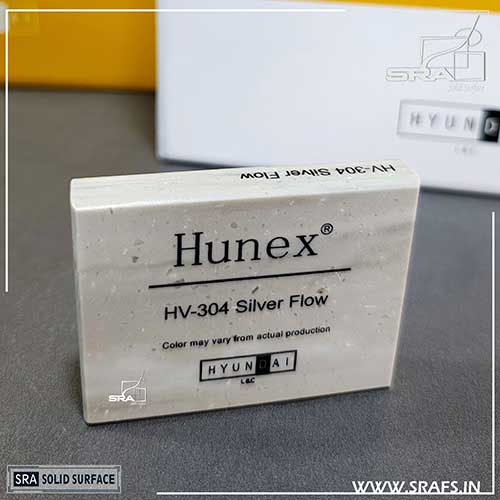 HV-304 Silver Flow Hunex Solid Surface