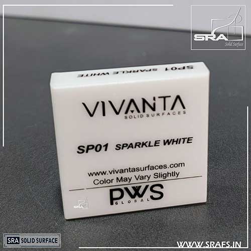 SP01 Sparkle White Vivanta Solid Surface