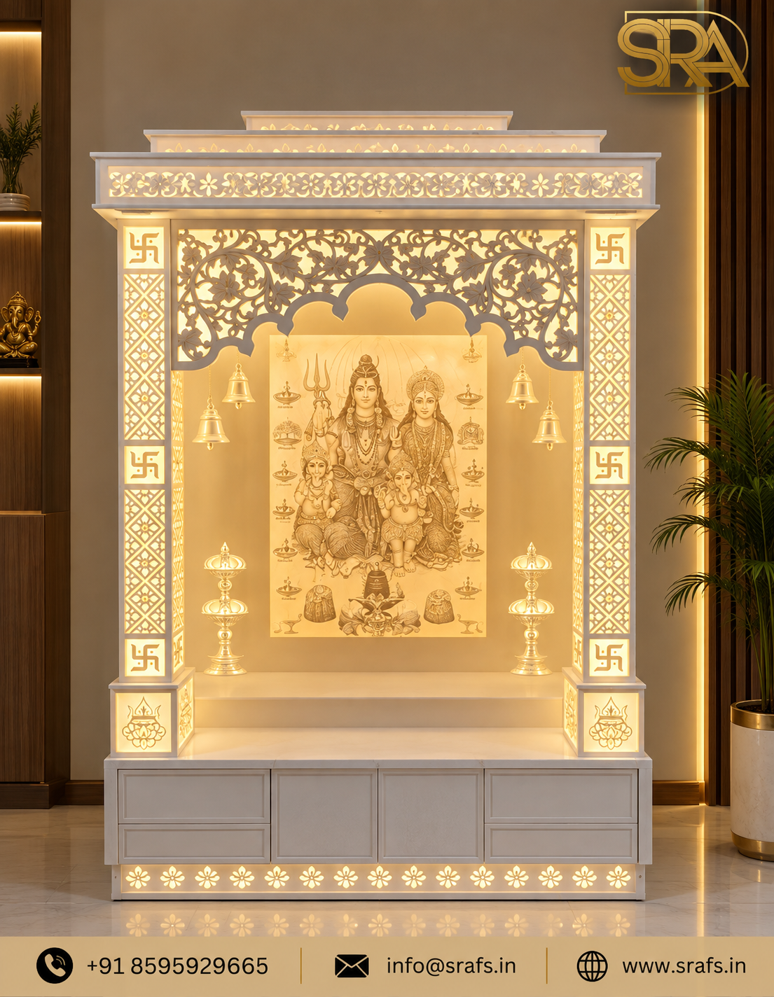Sampoorna Shiv Parivar Corian Temple
