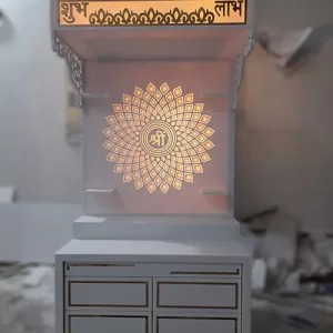 Temple Design Ceiling Without Pillar