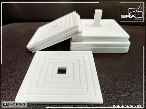 Corian Coaster set Corian Coaster set