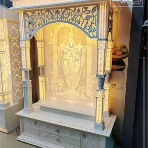 Modern Corian Mandir