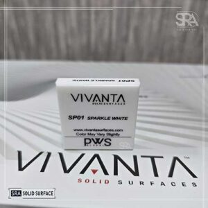 SP01 Sparkle White Vivanta Solid Surface