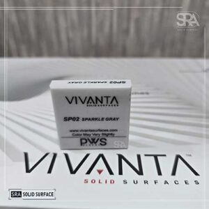 SP02 Sparkle Gray Vivanta Solid Surface