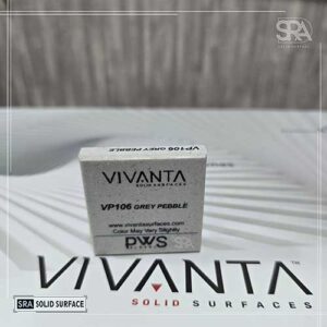 VP106 Grey Pebble Vivanta Solid Surface
