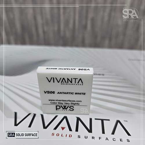 VS06 Antartic White Vivanta Solid Surface VS06 Antartic White Vivanta Solid Surfaces