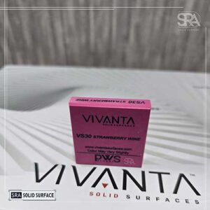 Benefits of Using Corian Solid Surface for Countertops and Vanities VS30 Strawberry Wine Vivanta Solid Surface