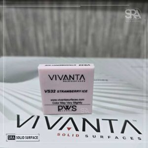 Benefits of Using Corian Solid Surface for Countertops and Vanities VS32 Strawberry Ice Vivanta Solid Surfaces