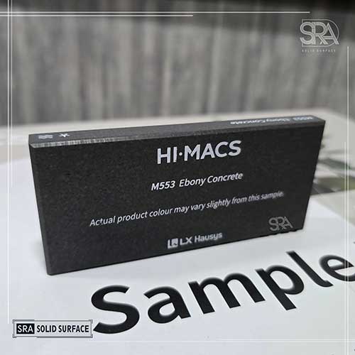 M553 Ebony Concrete HIMacs Solid Surfaces M553 Ebony Concrete HIMacs Solid Surfaces