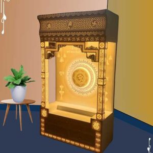 Custom Corian mandir Design