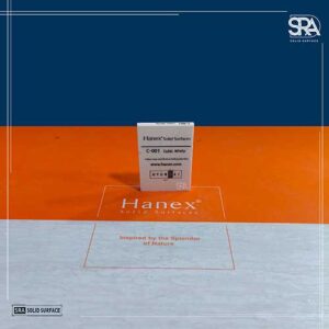 C-001 Cubic White Hanex Solid Surfaces
