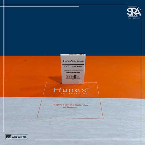 C-001 Cubic White Hanex Solid Surfaces C-001 Cubic White Hanex Solid Surfaces