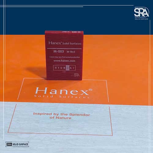 M-003 M-Red Hanex Solid Surfaces M-003 M-Red Hanex Solid Surfaces