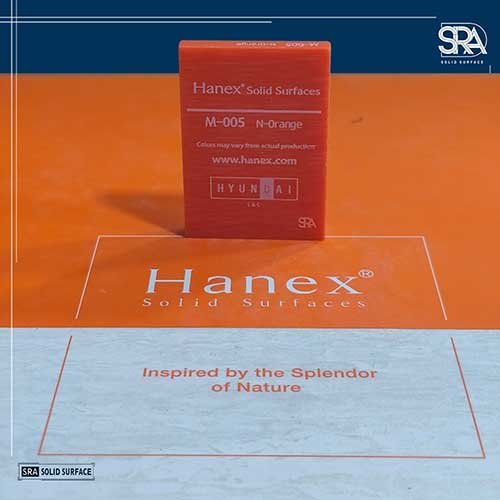 M-005 N-Orange Hanex Solid Surface M-005 N-Orange Hanex Solid Surfaces