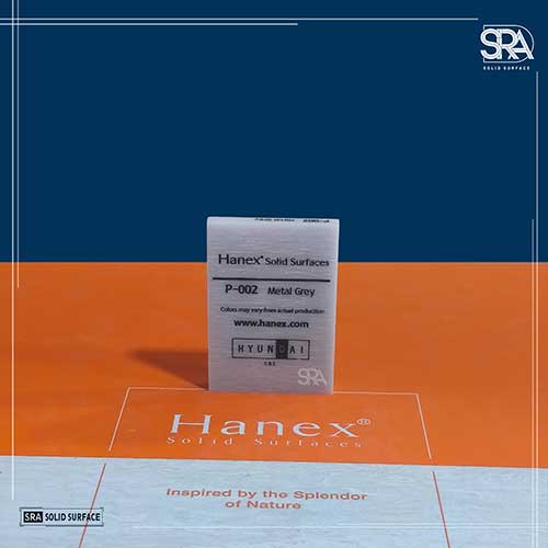 P-002 Metal Grey Hanex Solid Surfaces P-002 Metal Grey Hanex Solid Surfaces