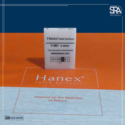 Home S-001 R-White Hanex Solid Surfaces
