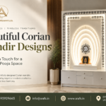 Beautiful Corian Mandir Designs: A Modern Way to Create a Timeless Pooja Space