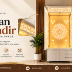 A Beautiful Corian Mandir in Ghaziabad for Your Dream Pooja Space 