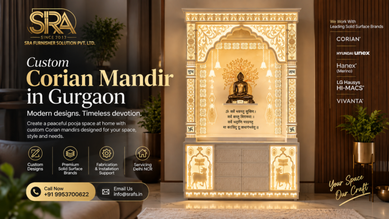 Corian Mandir in Gurgaon for Modern Homes